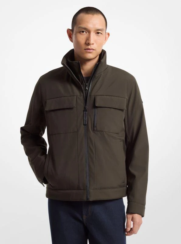 Michael Kors Belgravia Woven Zip-Up Jacket 1