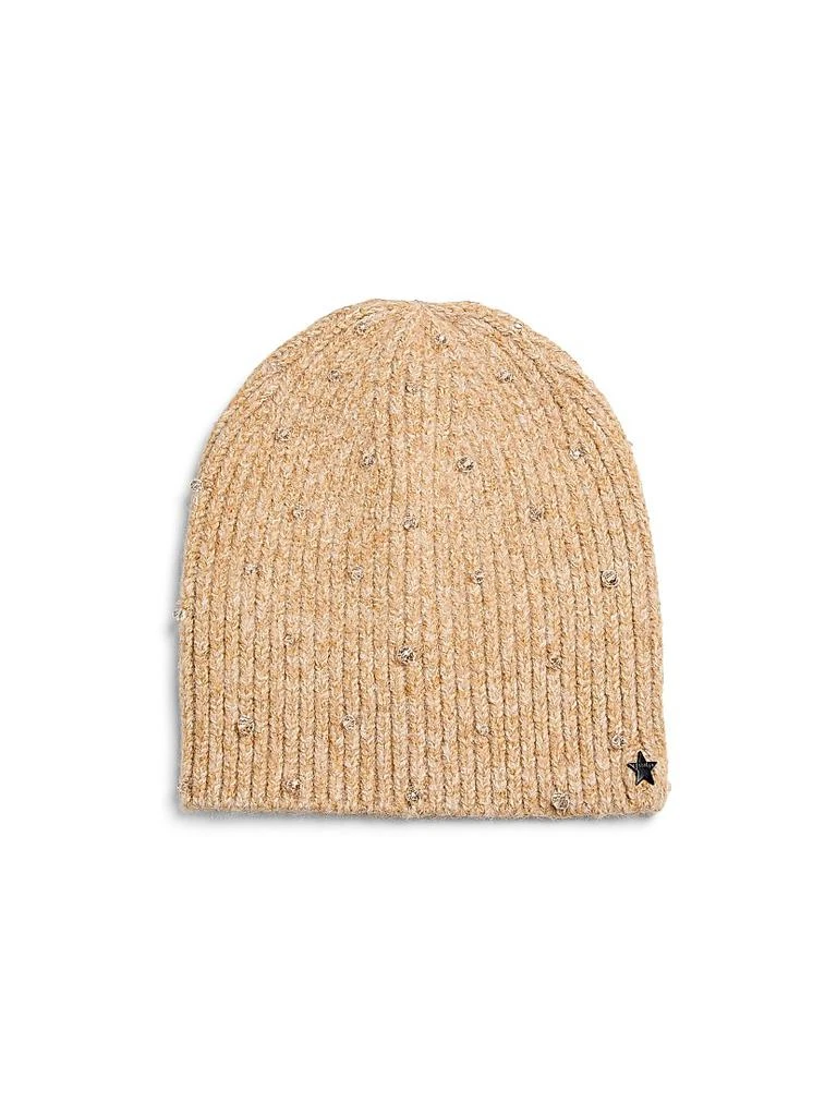 Shop Crystal-Embellished Knit Beanie on Sale at BeyondStyle  display picture 3