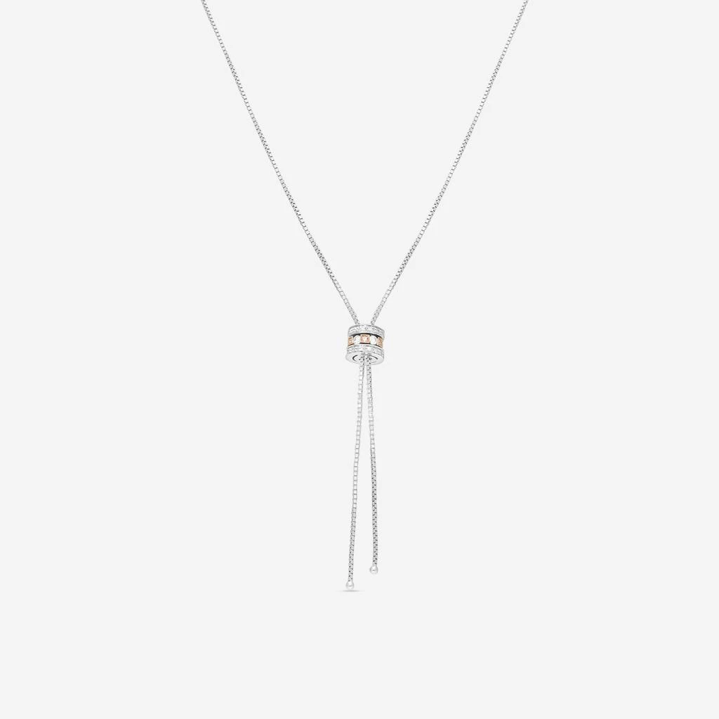 Damiani Damiani 18K White Gold 
18K Rose Gold Diamond Necklace 20031610-copy