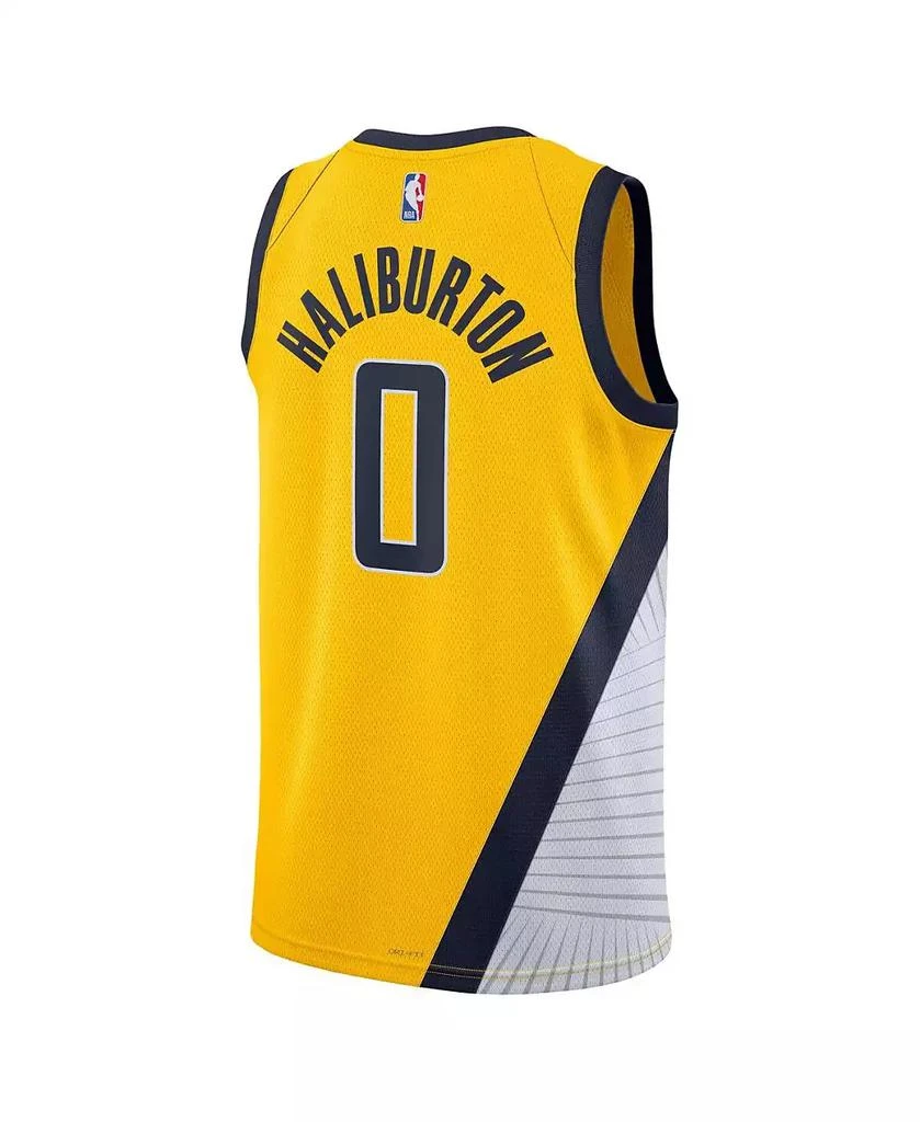 Jordan Men's and Women's Tyrese Haliburton Gold Indiana Pacers Swingman Jersey - Statement Edition 2