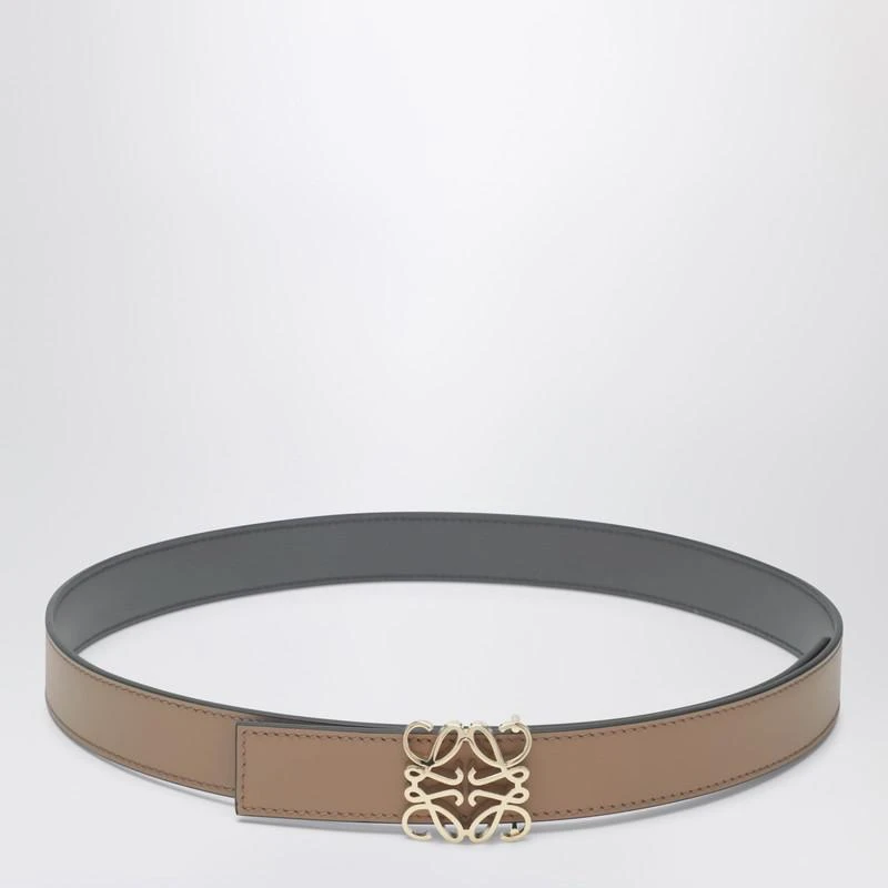 Loewe Reversible Anagram belt in beige/gray