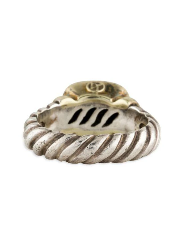 David Yurman ​Noblesse 14K Yellow Gold, Sterling Silver & Onyx Cocktail Ring 4