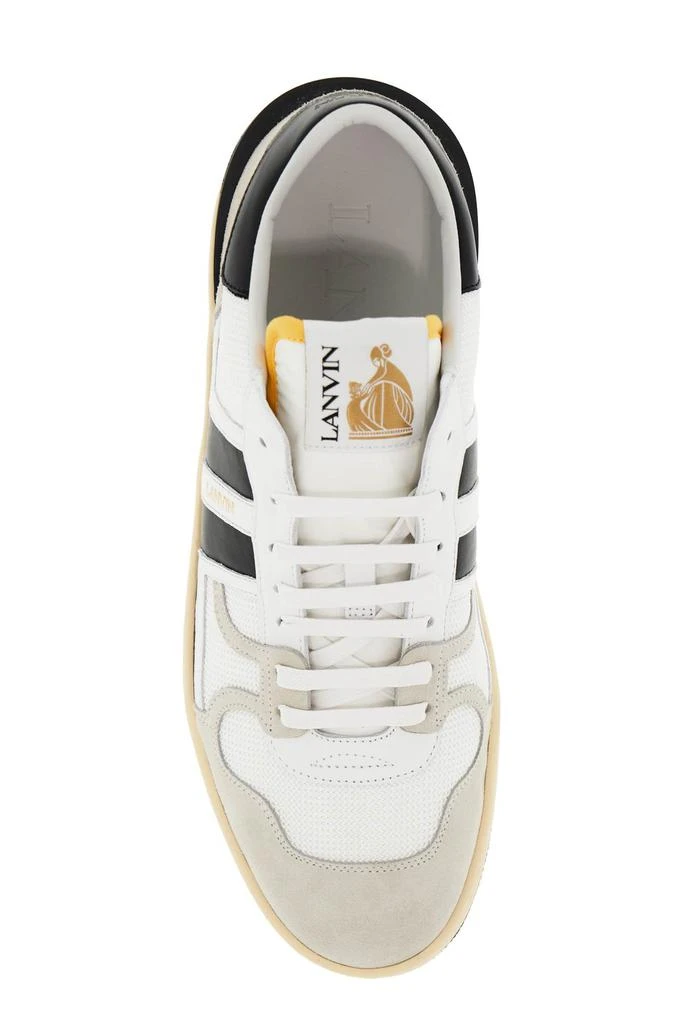 LANVIN 'mesh and leather clay sneakers with 2