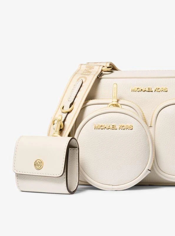 Michael Kors Jet Set Travel Medium Leather Messenger Bag 5