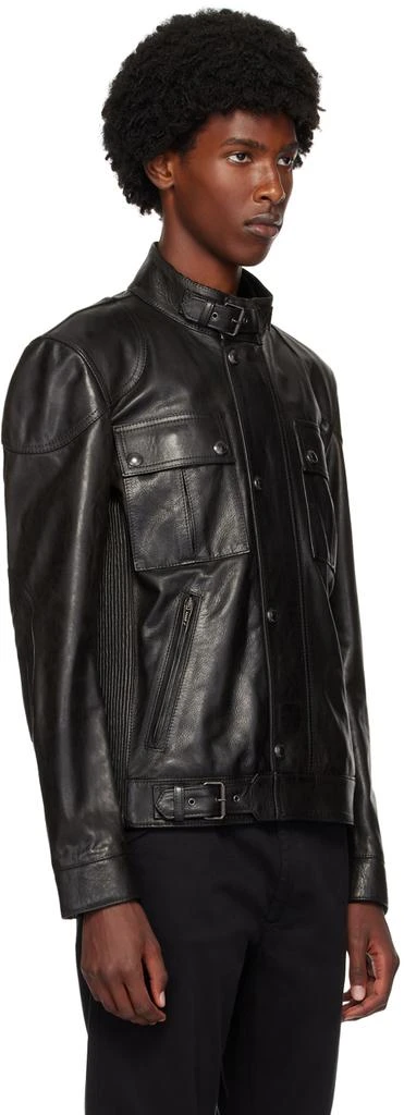 BELSTAFF Black Hand-Waxed Gangster Leather Jacket 2