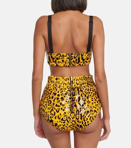 Dolce
Gabbana Leopard-print quilted briefs 3