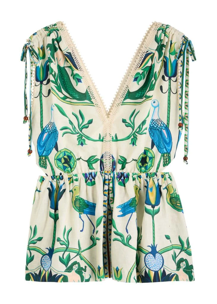 LUG VON SIGA Victoria printed linen blouse 1