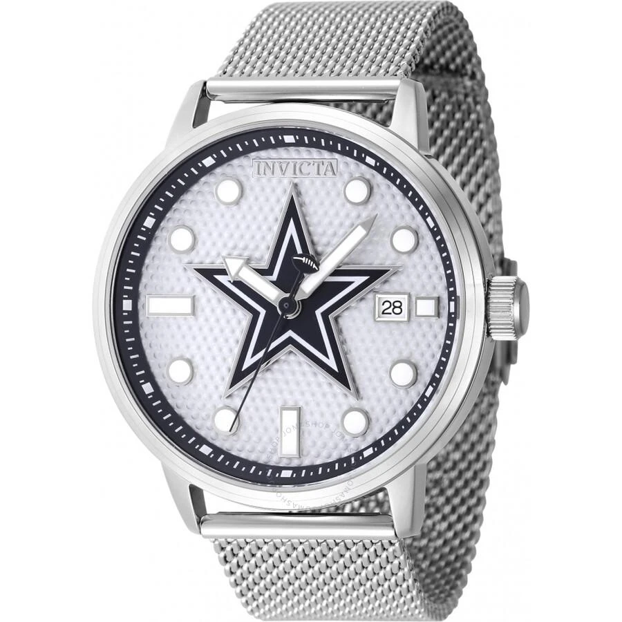 Invicta Nfl Dallas Cowboys Quartz Grey Dial Men's Watch 47968 1