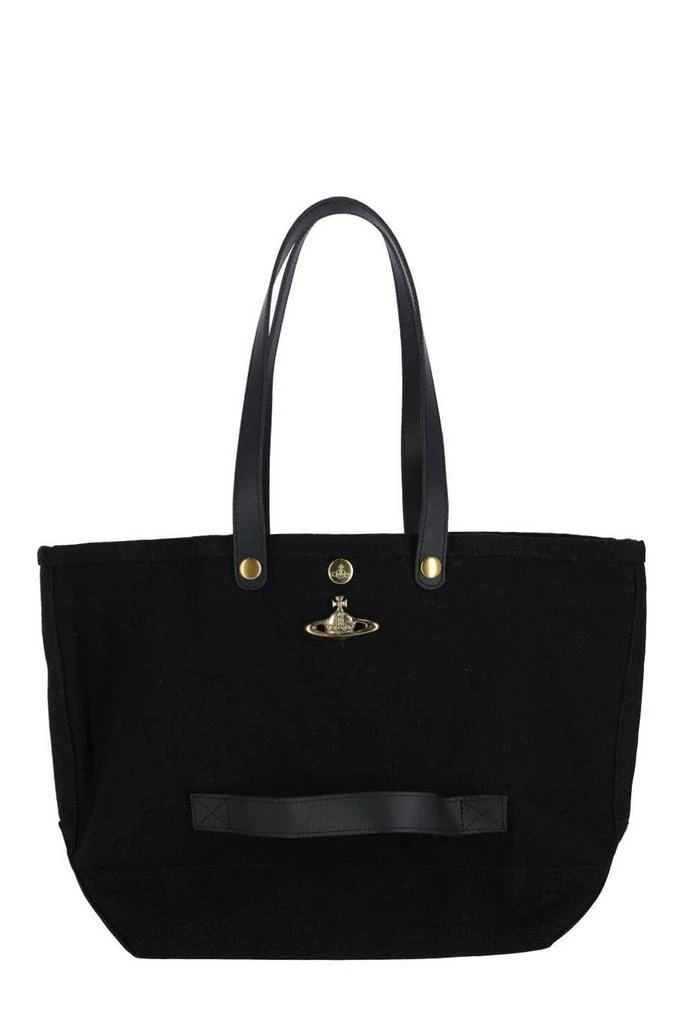 Vivienne Westwood Vivienne Westwood Orb Plaque Top Handle Bag 1