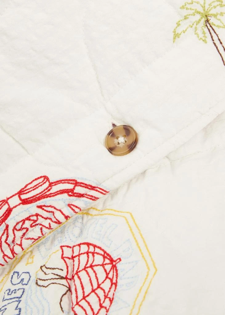 DAMSON MADDER Claudia embroidered cotton bomber jacket 5