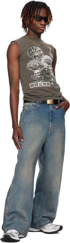 LU'U DAN Gray Sleeveless T-shirt 5