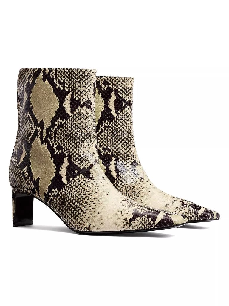 Khaite Ona 55MM Snake-Print Leather Ankle Boots 2