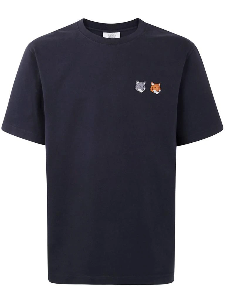 Maison Kitsune Maison Kitsuné Fox Embroidered Crewneck T-Shirt from Cettire