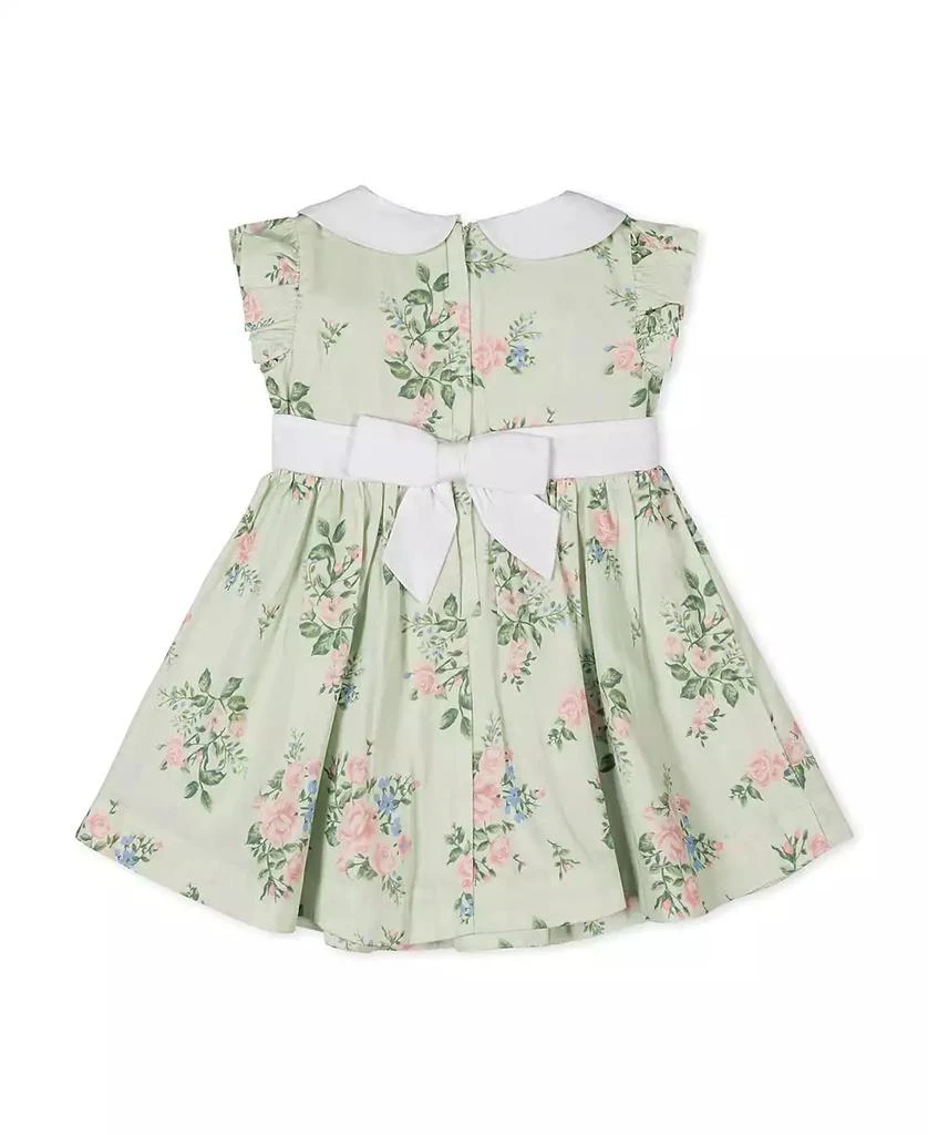 Hope 
Henry Baby Organic Flutter Sleeve Sateen Dress with Peter Pan Collar 3