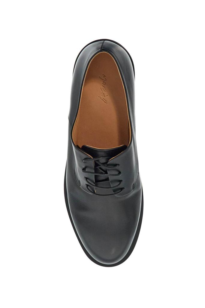 Marsèll black calf leather derby shoes with glossy finish