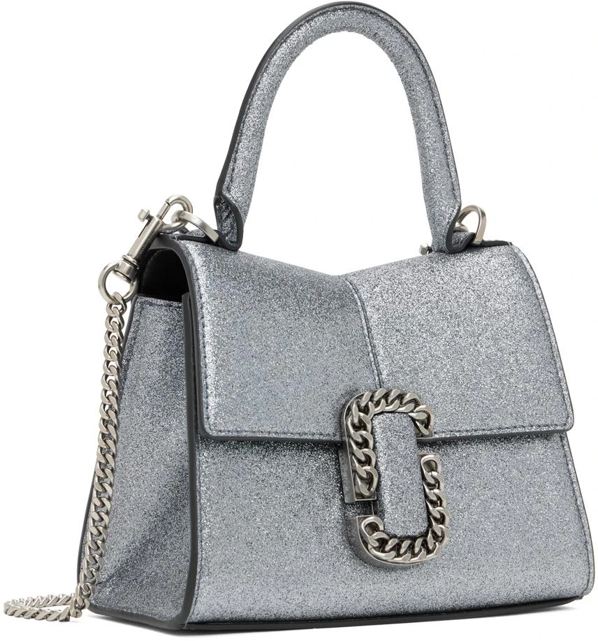 Marc Jacobs Silver 'The Galactic Glitter St. Marc Mini' Top Handle Bag 2