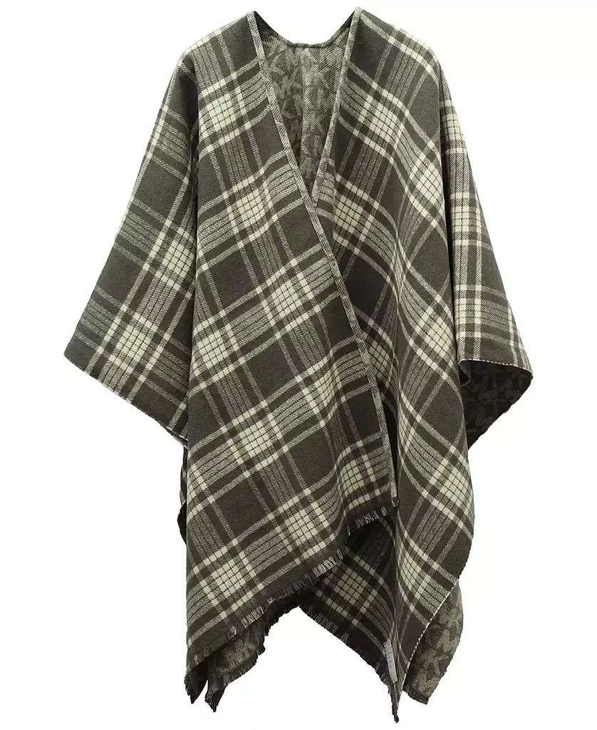 Michael Kors Michael Kors MK Plaid Reversible Ruana 4