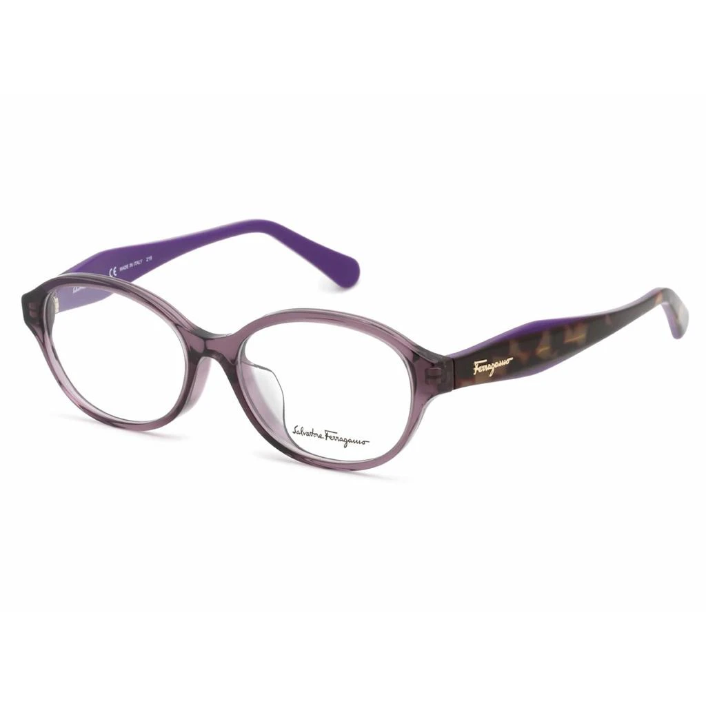 Salvatore Ferragamo Salvatore Ferragamo Women's Eyeglasses - Violet Oval Plastic Frame | SF2856A 500 1