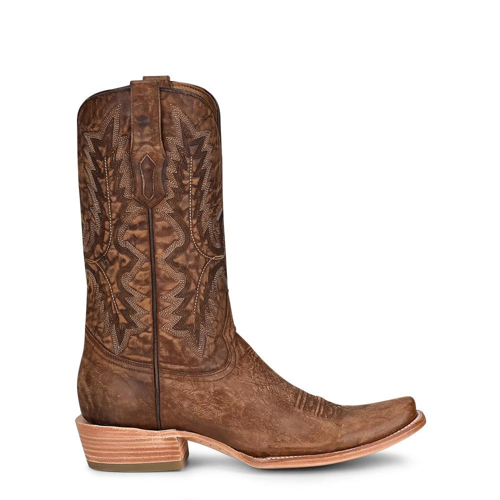 Corral Boots Embroidered Narrow Square Toe Pull On Cowboy Boots 1