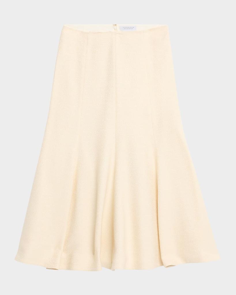 Gabriela Hearst Selma Paneled Flare Midi Skirt