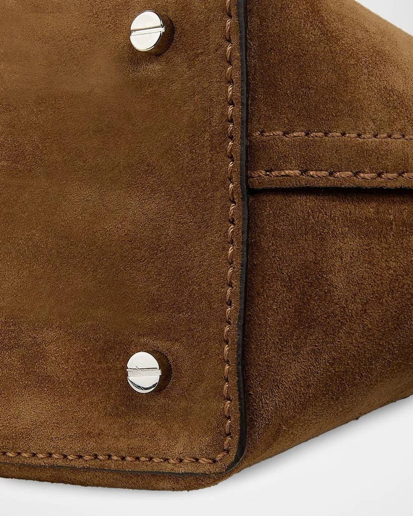 Totême T Lock Suede Clutch Bag 6