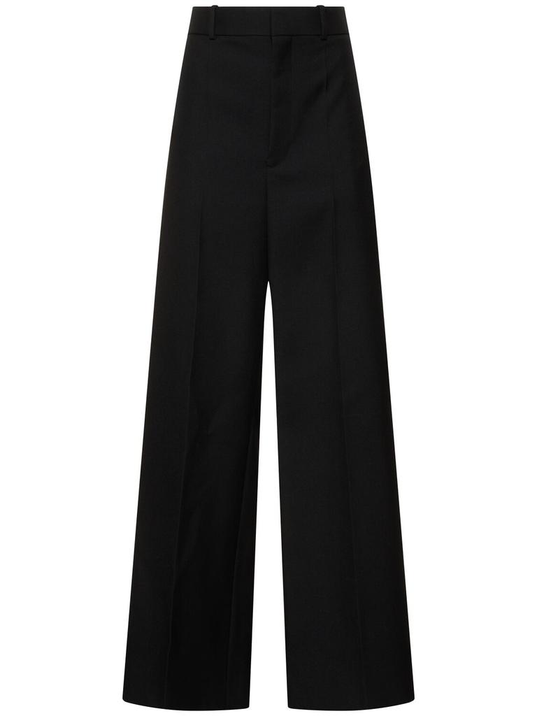 Carven Evening Straight Wool Tuxedo Pants