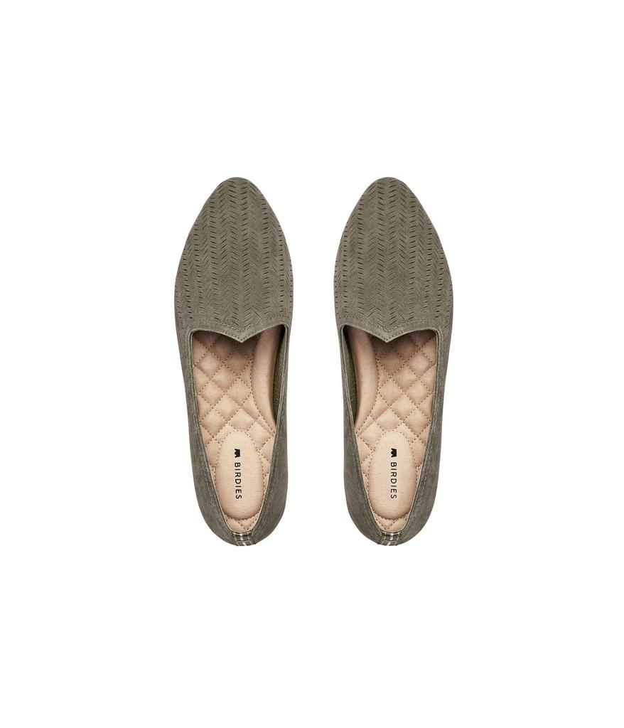 Birdies Heron Suede Laser Cut Flat