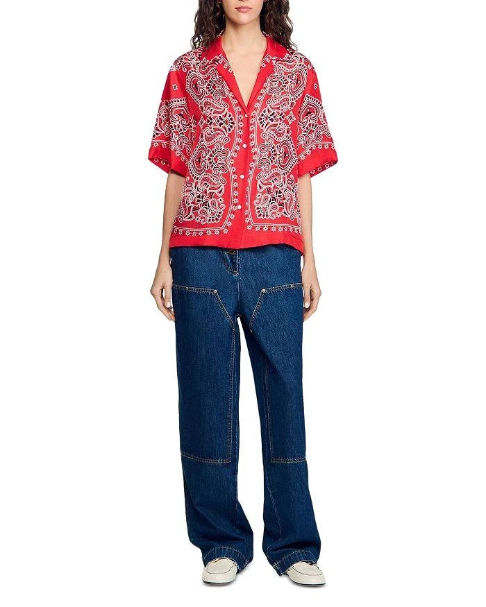 Sandro Bandana Print Shirt 5