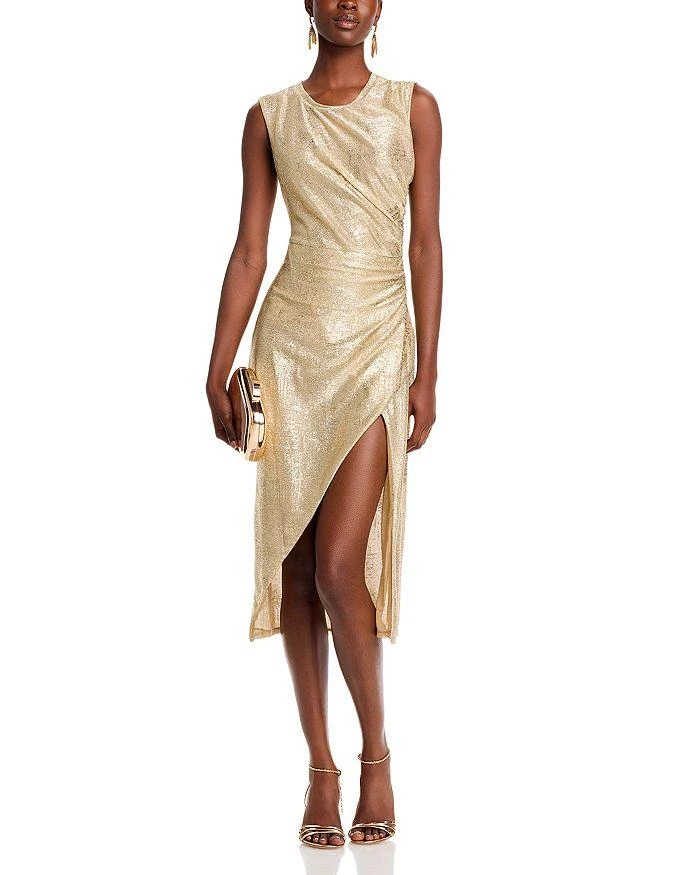 BCBG Metallic Midi Dress 3