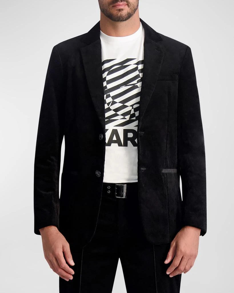 Karl Lagerfeld Paris Men's Corduroy 2-Button Blazer 1