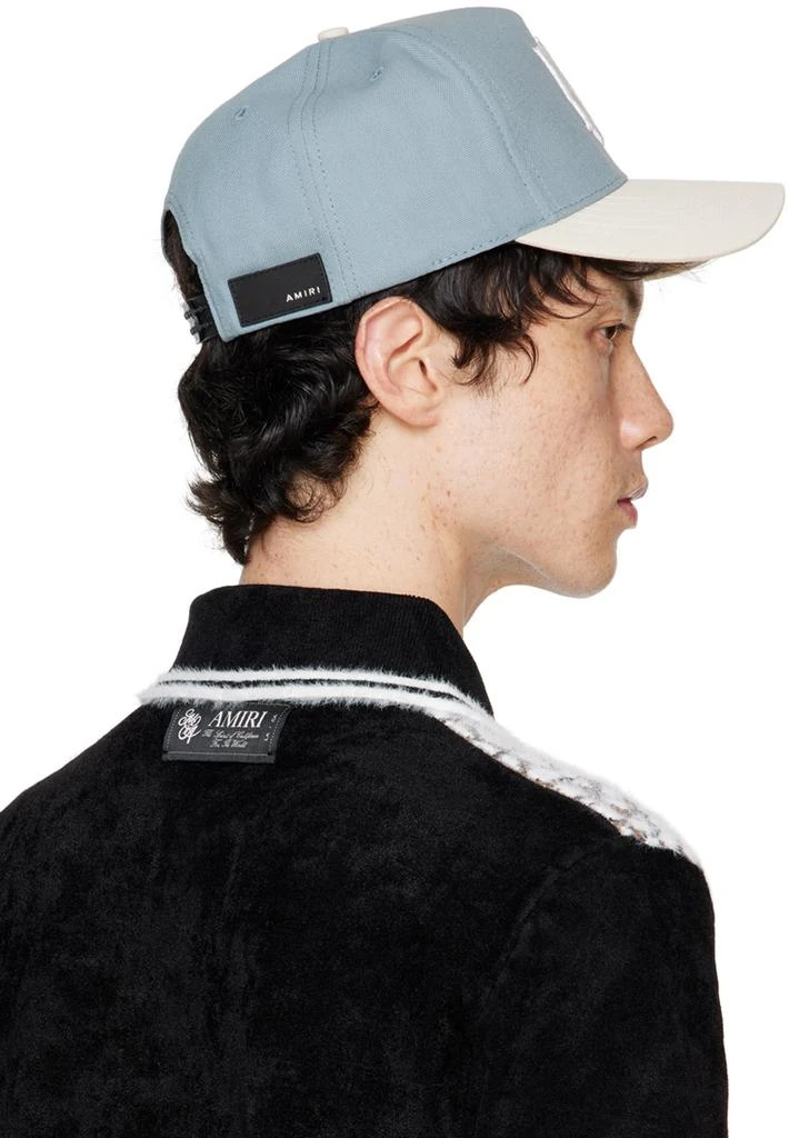AMIRI Blue & Off-White 'MA' Two-Tone Canvas Cap 3