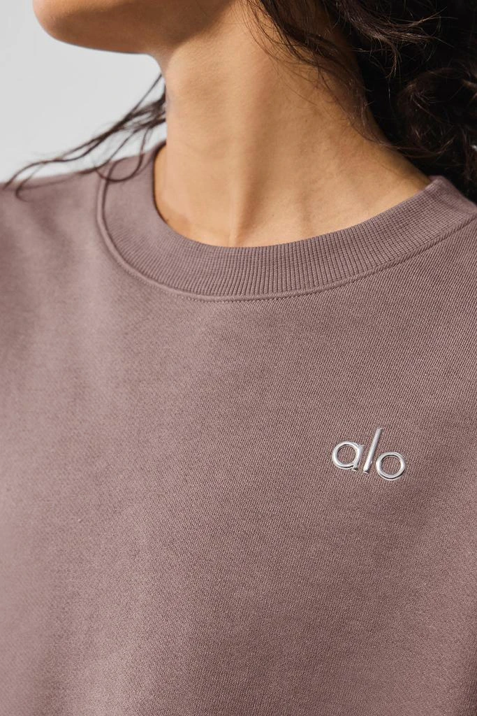 Alo Yoga Accolade Crew Neck Pullover - Mushroom 4