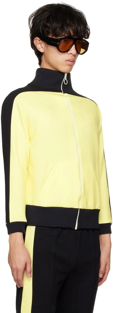 Alled-Martinez Black & Yellow Paneled Track Jacket 4