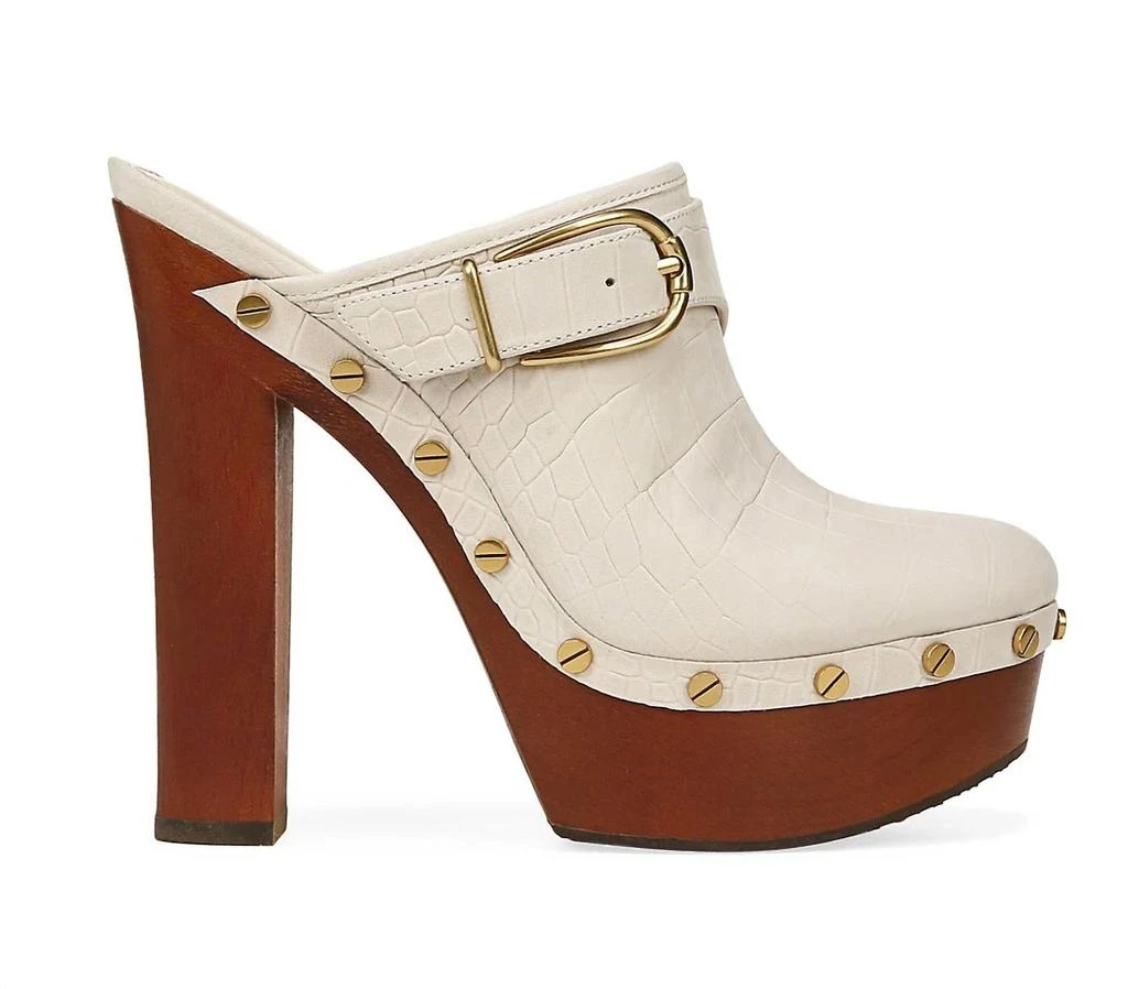 VERONICA BEARD Alek Platform Clog Sandal In Ivory 2