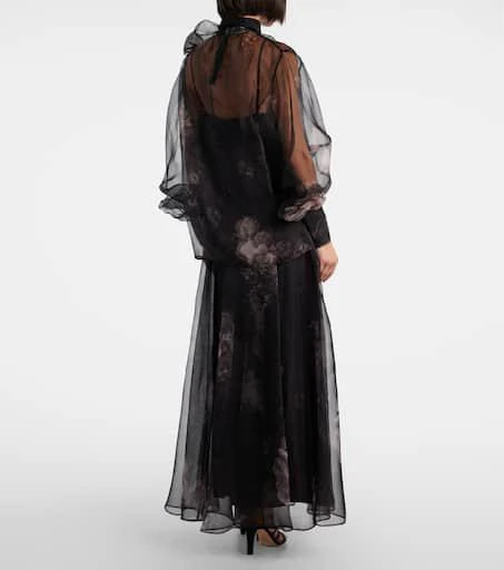 Zimmermann Hypnotic floral silk organza blouse 3