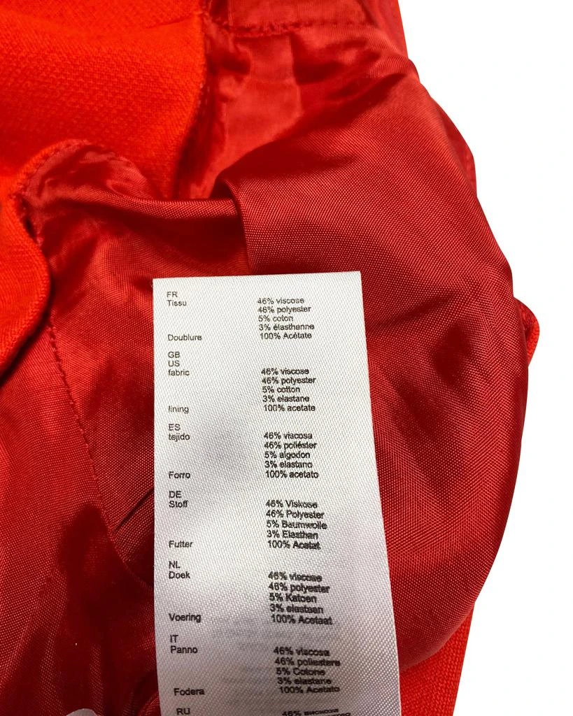 Claudie Pierlot Scalloped Skirt in Red Viscose 6