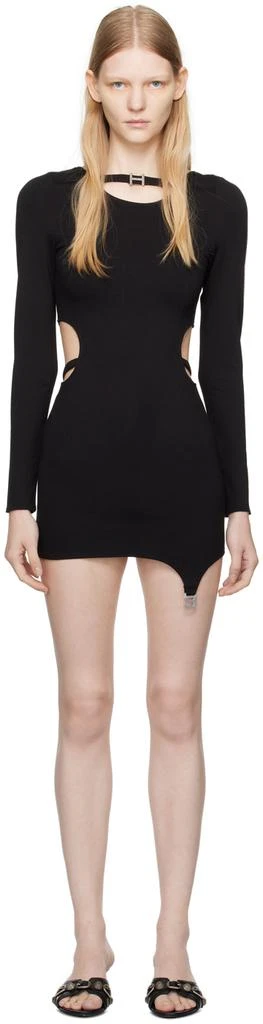 HELIOT EMIL Black Orderly Minidress 1