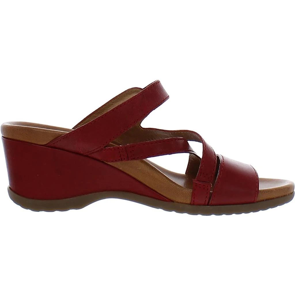 Dansko Ana Womens Leather Slip On Wedge Sandals 2