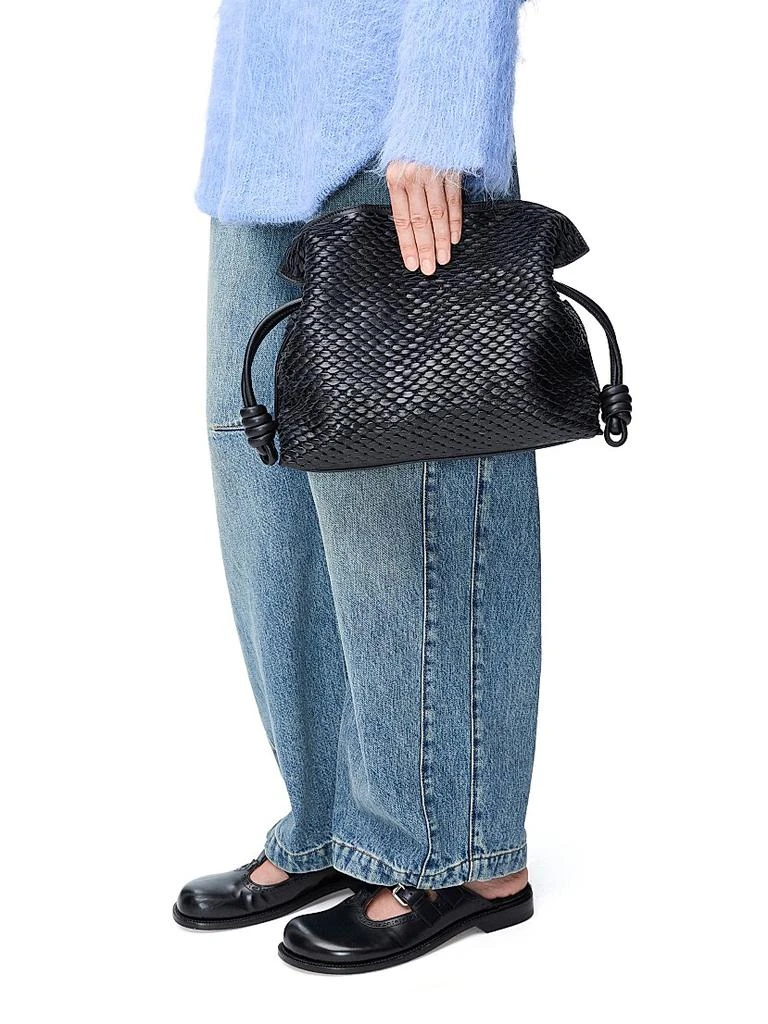 Loewe Flamenco Scales Leather Clutch 3