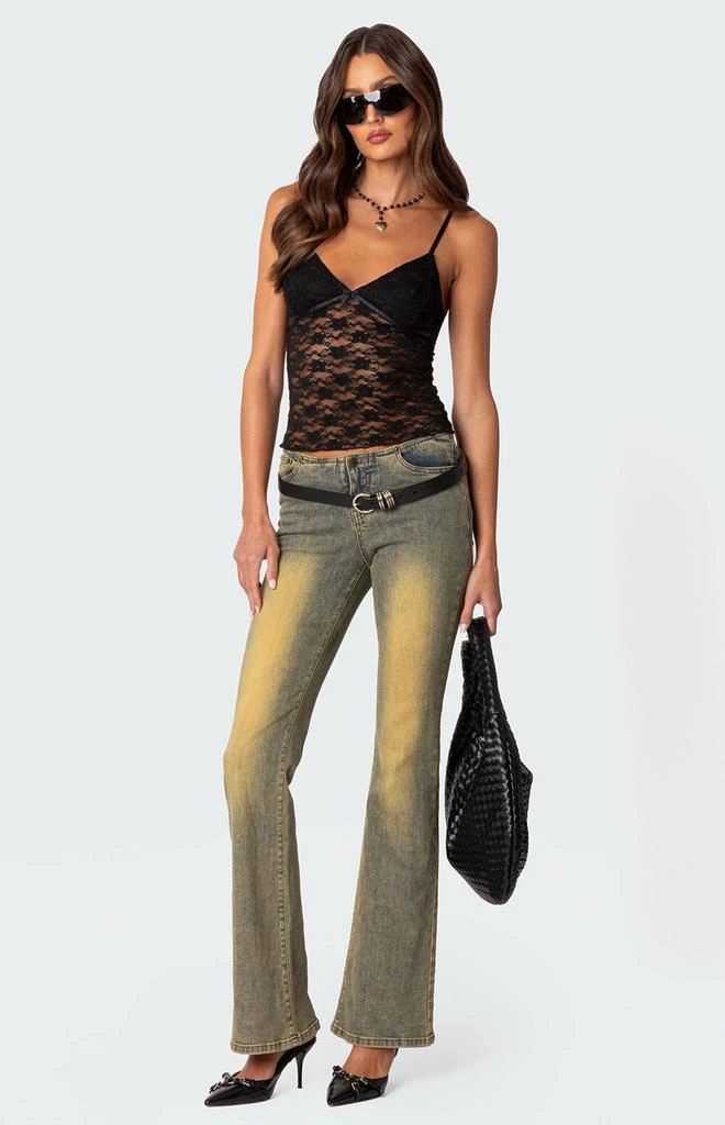 Edikted Eira Sheer Lace Tank Top 2