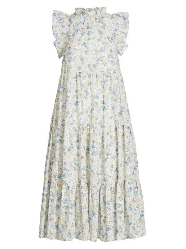 En Saison Eliza Floral Tiered Midi Dress 5