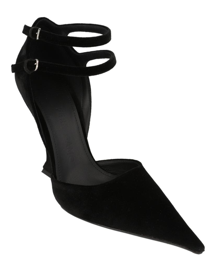 Salvatore Ferragamo Vidya X5 Velvet Wedge Pumps