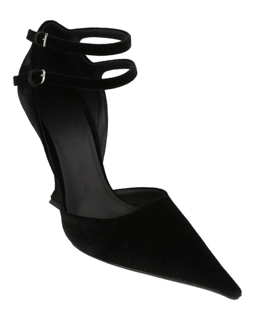 Salvatore Ferragamo Vidya X5 Velvet Wedge Pumps 2