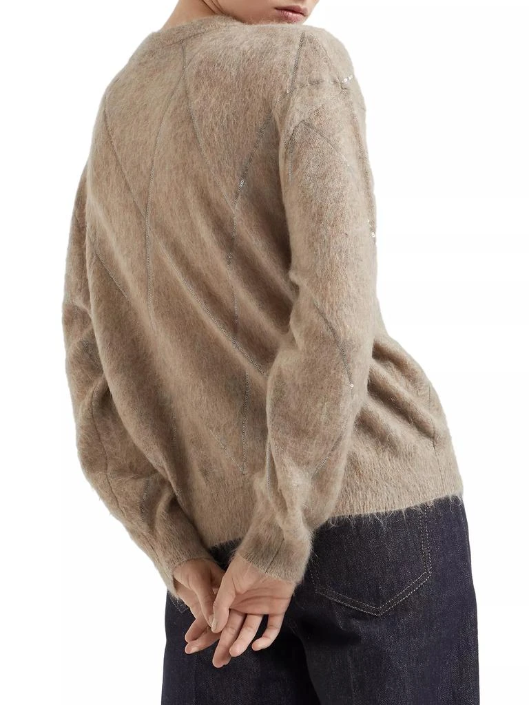 Brunello Cucinelli Mohair, Wool, Cashmere and Silk Sweater 3