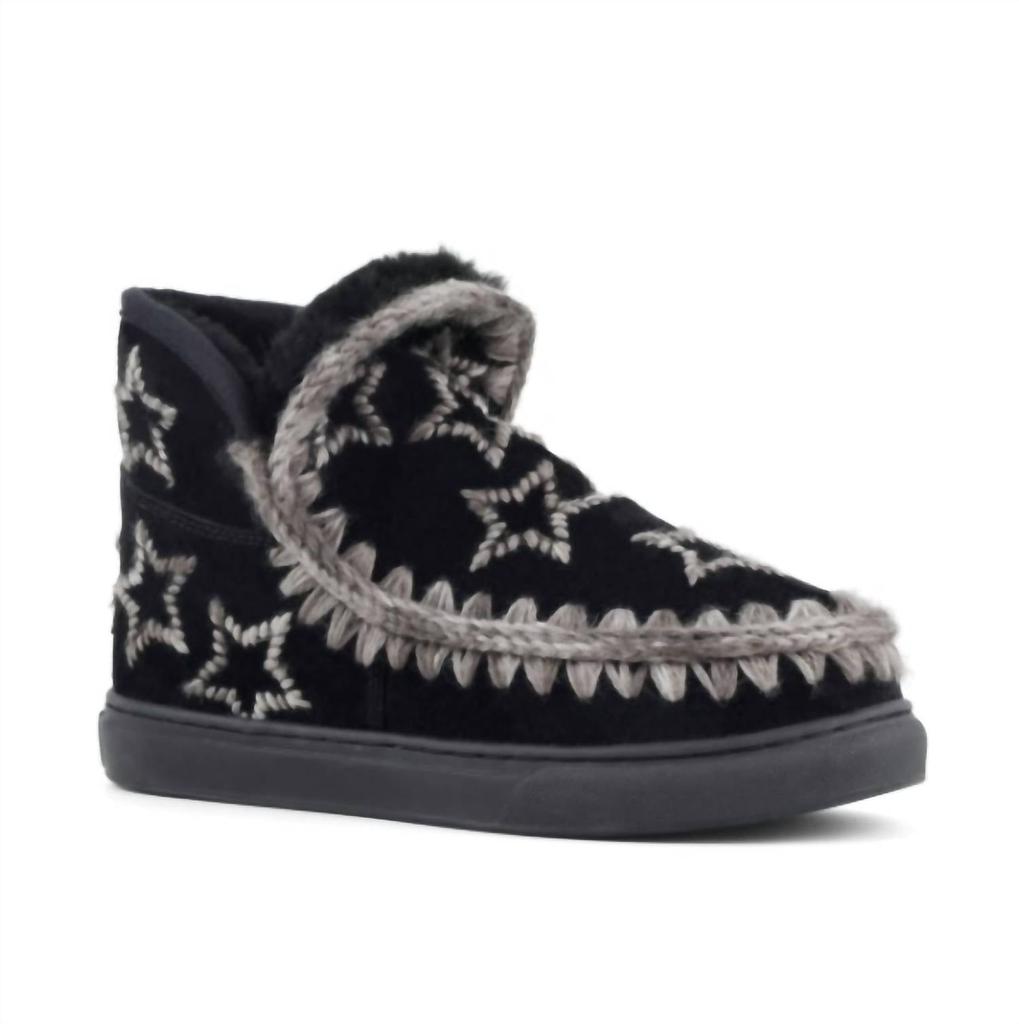 Mou Mou - WOMEN'S ESKIMO SNEAKERS WITH WOOL STARS