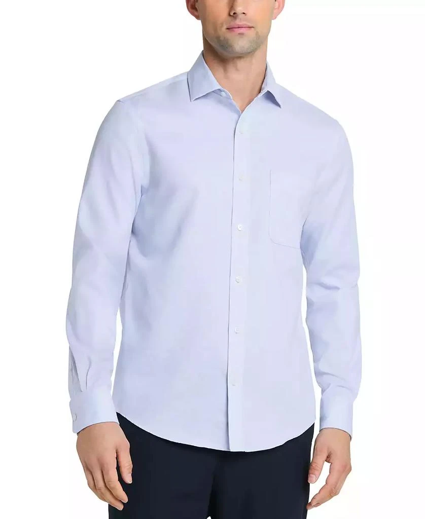 Tommy Hilfiger Mens Regular Fit Linen Dress Shirt