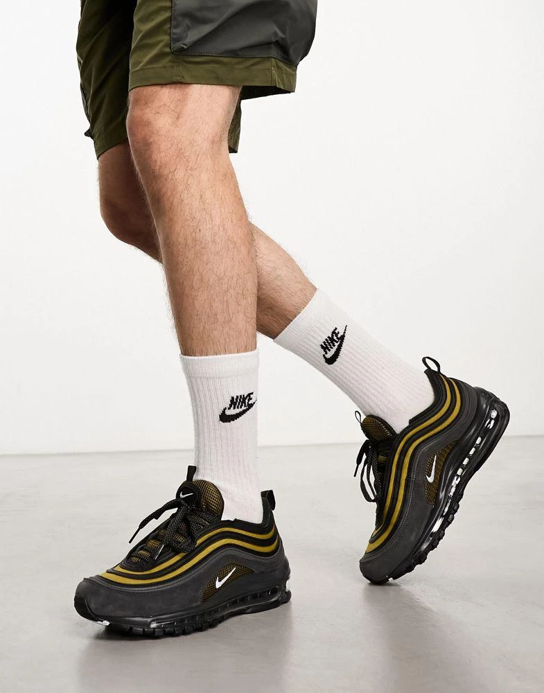 NIKE Nike Air Max 97 trainers in black and bronze 1