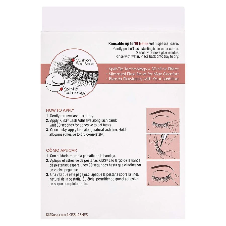 Kiss Lash Couture Naked Drama Collection Fake Eyelashes Multipack - Taffeta 3