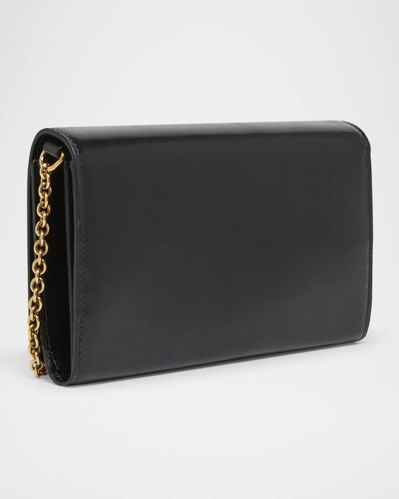 Chloé Iconic Flap Wallet on Chain in Shiny Calfskin 3