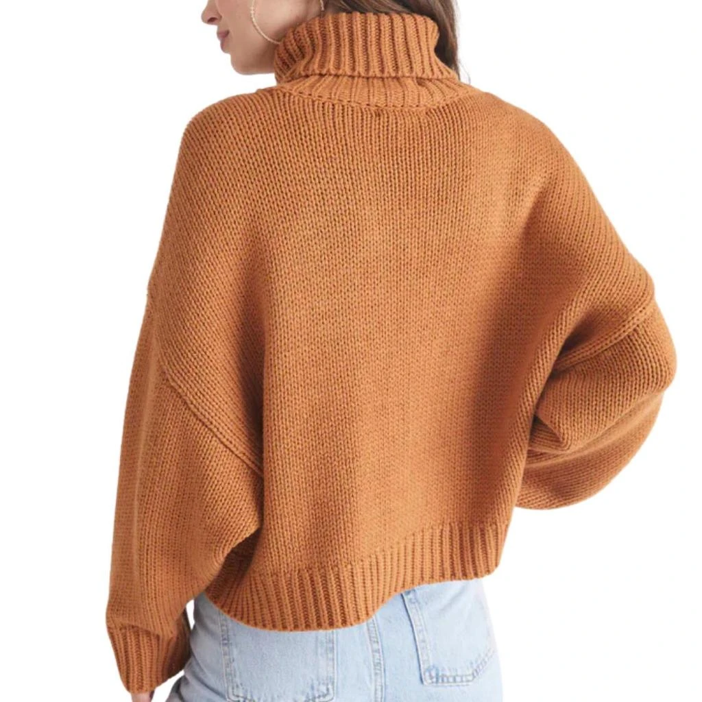 525 America Edie Chunky Turtleneck Sweater In Toasted Alomd 2